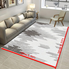 Modern Abstract Geometric Area Rug Non Shedding Floor Carpet Machine Washable