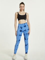 Tie Dye Running Yoga Pants High Waist Quick Dry Women's Activewear