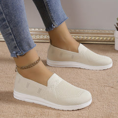 Women's Slip on Sneakers Casual Low Top Hollow Out Shoes