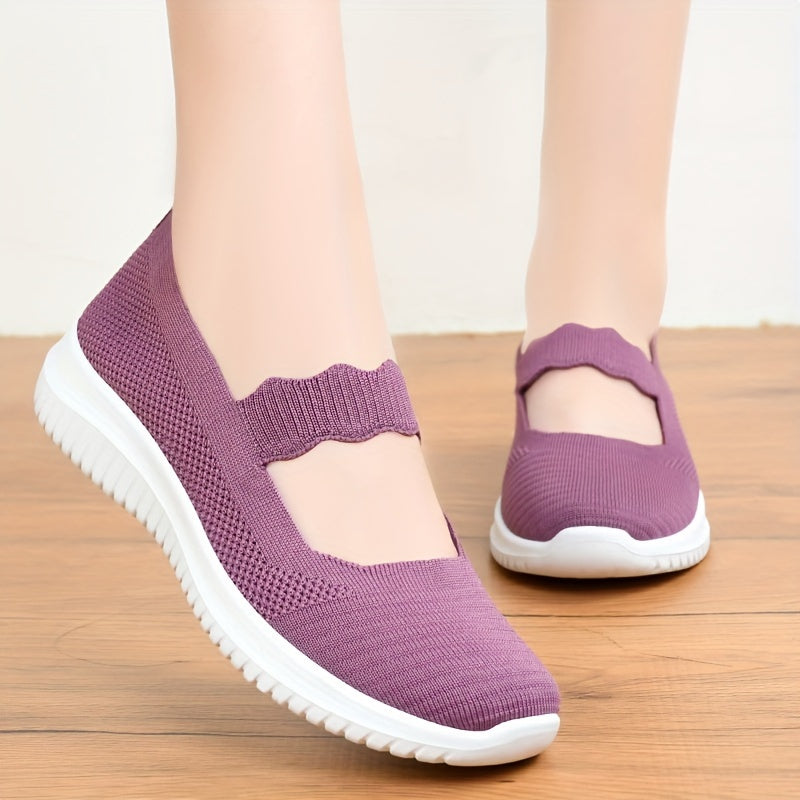 Women's Breathable Mesh Slip On Sneakers Lightweight Outdoor Shoes