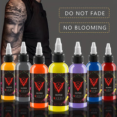 14pcs Professional Tattoo Ink Set Long Lasting Tattoo Pigment Set