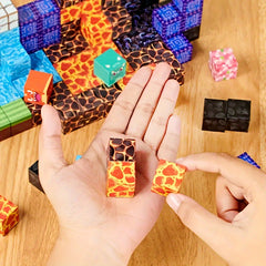 50 100pcs Magnetic Building Blocks Set for Boys Girls Cube Building Toys