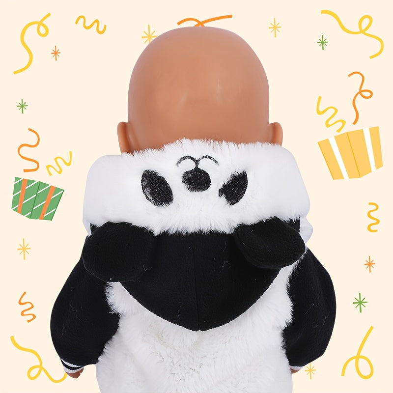 2pcs Panda Outfit for 17-18 Inch Dolls - Great Gift for Doll Lovers