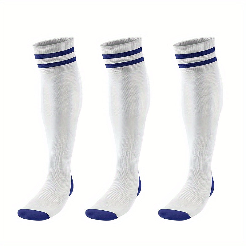 Men's Calf Striped Sport Socks 3 Pairs