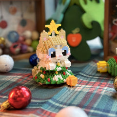 Holiday Mini Building Blocks Set with Santa, Snowman, Reindeer & More