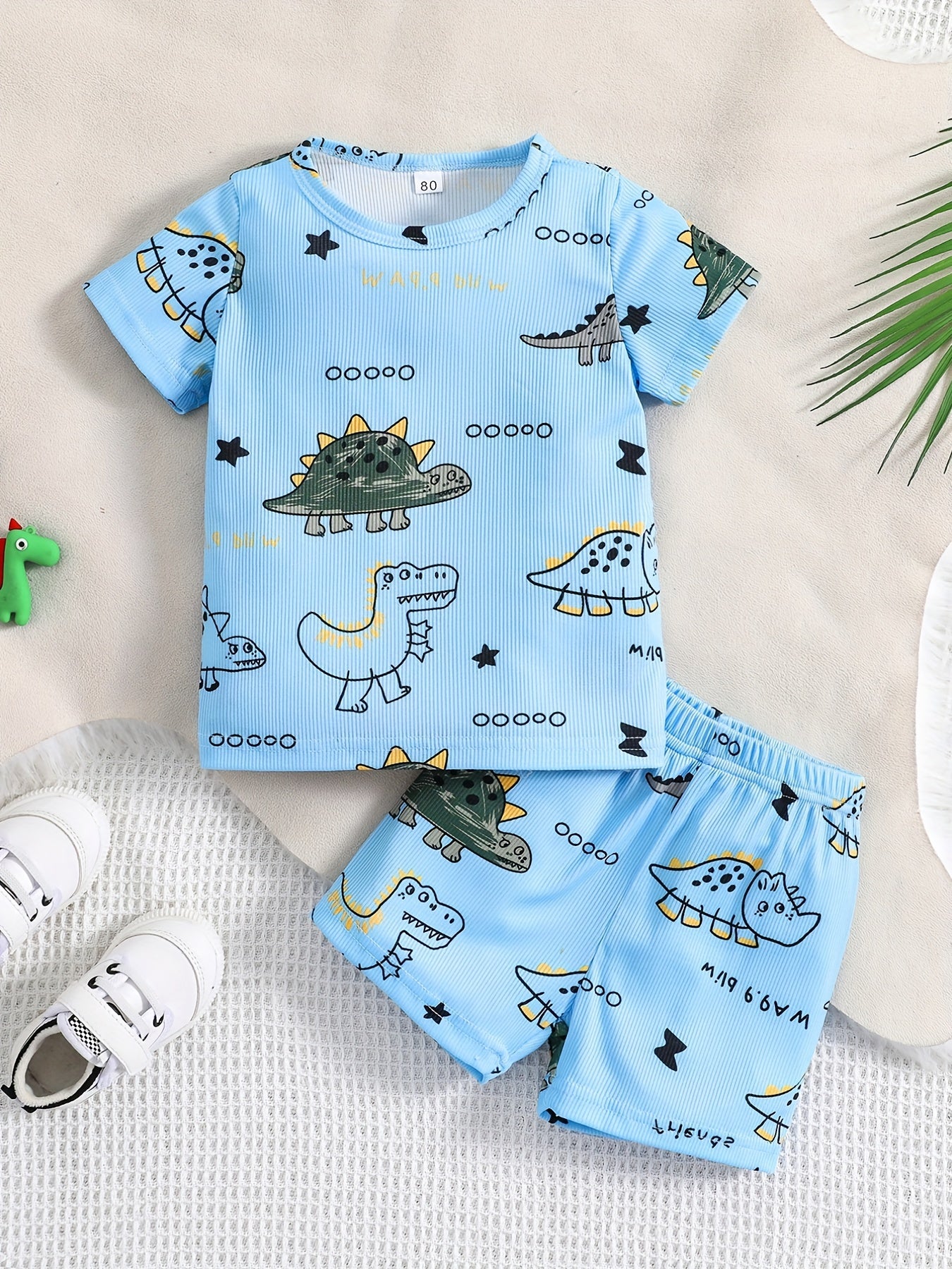 Baby Boy's Dinosaur T-shirt & Shorts Set - Child's Sweatshirt