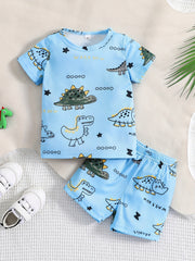 Baby Boy's Dinosaur T-shirt & Shorts Set - Child's Sweatshirt