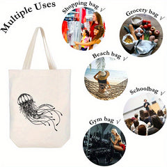 Icebanner Jellyfish Canvas Tote Bag - Ideal Gift for Any Occasion