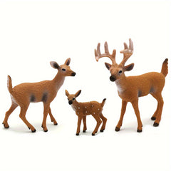 Wild Deer Model Toy Set for Kids, Halloween Christmas Decor