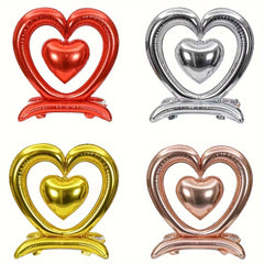 5pcs Heart to Heart Balloons Love Heart Balloons Decorative Balloons