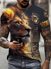 Lion King 3D Men's Long Sleeve T-Shirt Autumn Tee