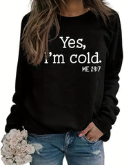 Women's Letter Graphic Fleece Sports Sweatshirt