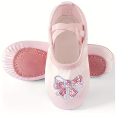 Girl's Pink Backless Soft Dance Shoes Comfy Non Slip