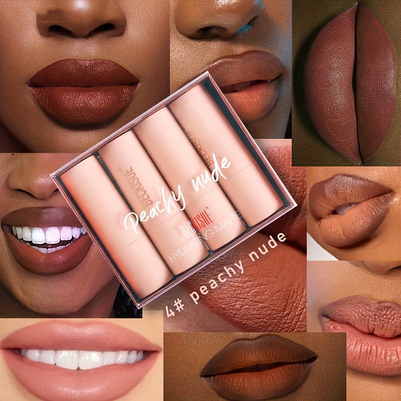 Matte Velvet Lipstick Set, Long Lasting Makeup Cream Texture