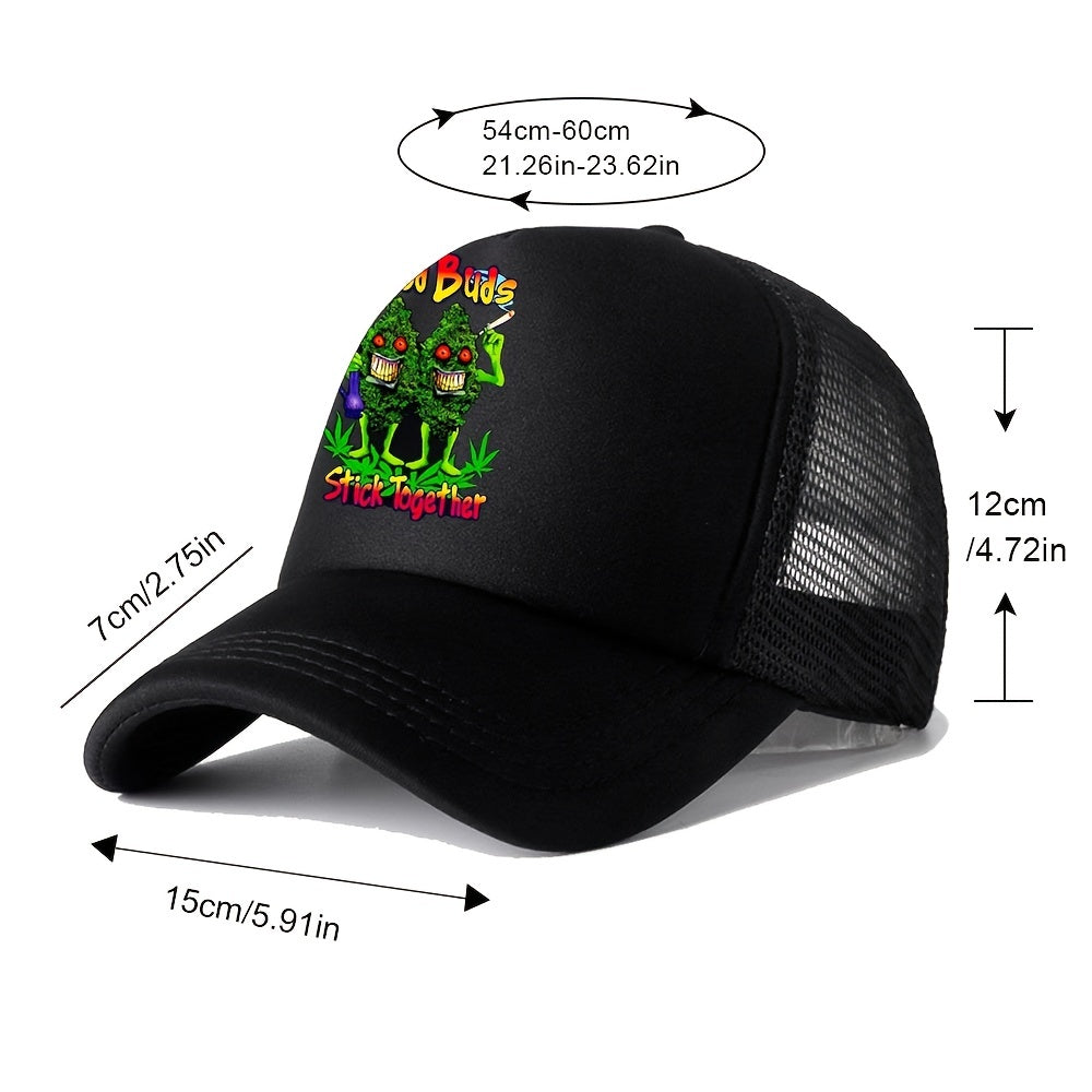 Unisex Sunshade Adjustable Baseball Cap with Embroidery