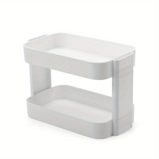 Desktop Cosmetic Storage Box Pink Makeup Organizer For Vanity Dresser