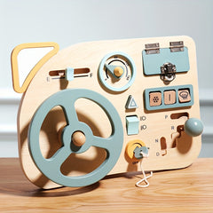 Steering Wheel Simulation Busy Board Educational Toy