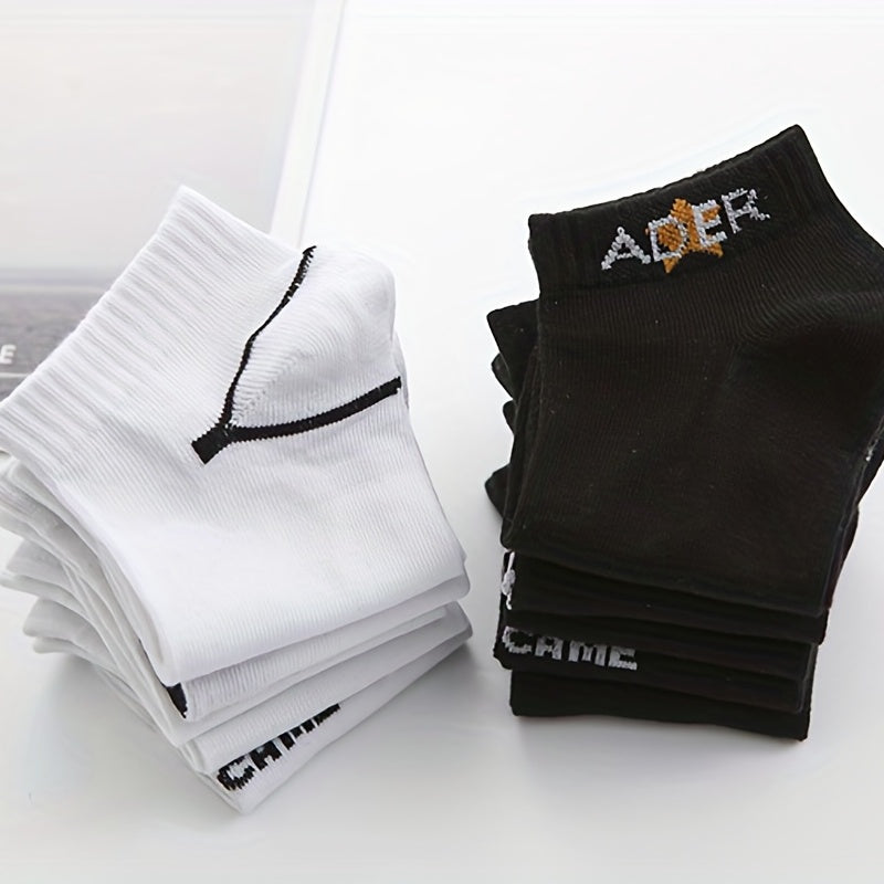 10 Pairs Boys Kids Short Ankle Socks Breathable Comfy Children's Socks