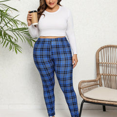 Plaid Print High Rise Skinny Leggings