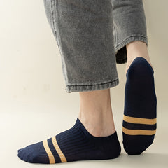 Men's Block Liner Anklets Socks - Soft & Breathable Sweat Absorbent Socks