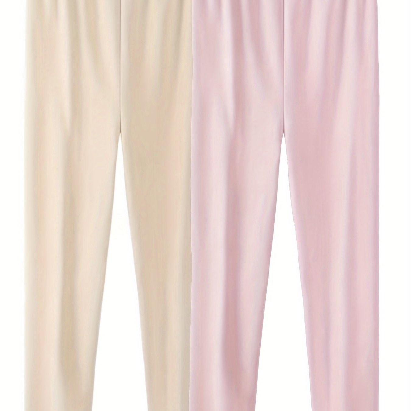 2 Pairs Thermal Pants Soft Comfy Elastic Tights Women's Lingerie