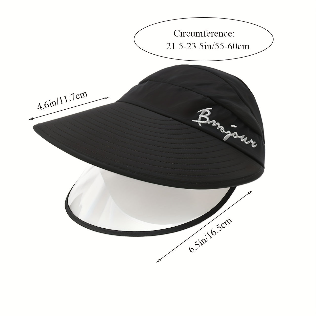 Large Brim Anti UV Sun Protection Visor Hat for Outdoor Sport