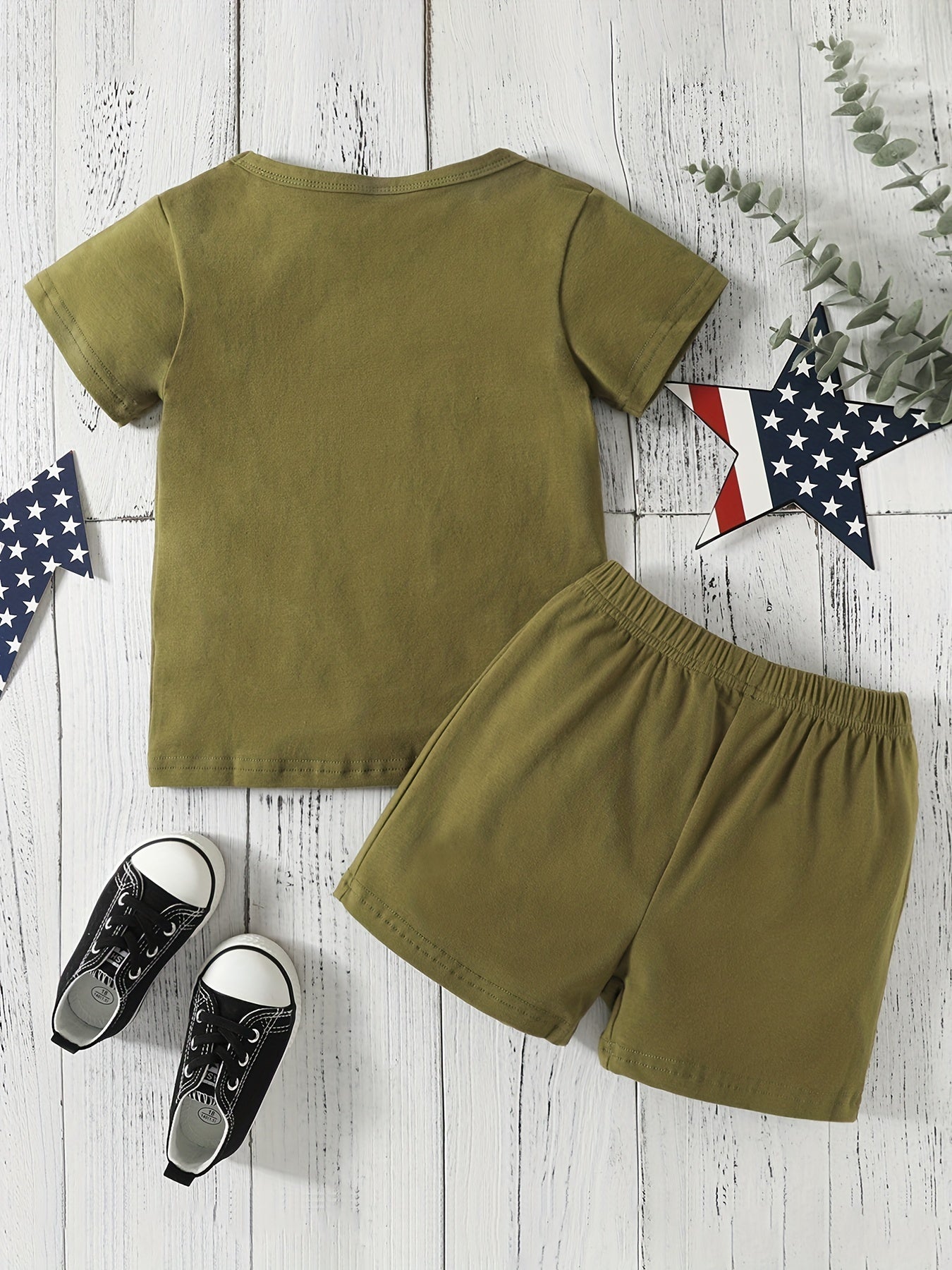 2pcs Baby Boys T-shirt & Shorts Set for Summer