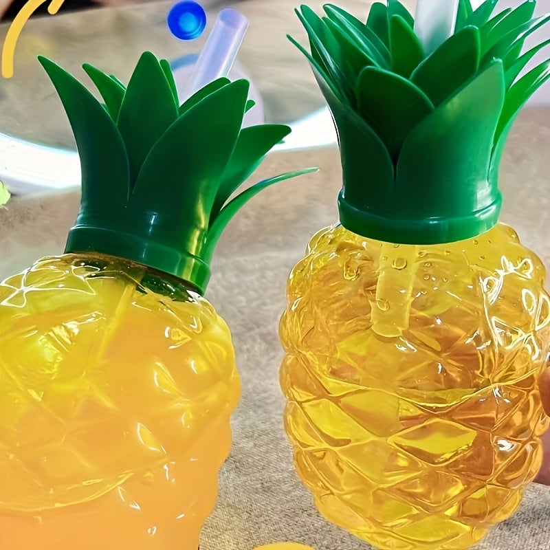 Fruit Shaped Cups with Lids and Straws for Summer Drinks