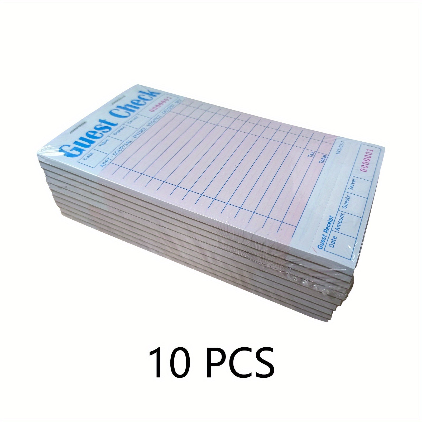 Server Check Books 10 Pack Waiter Checkbook Restaurant Order Pad