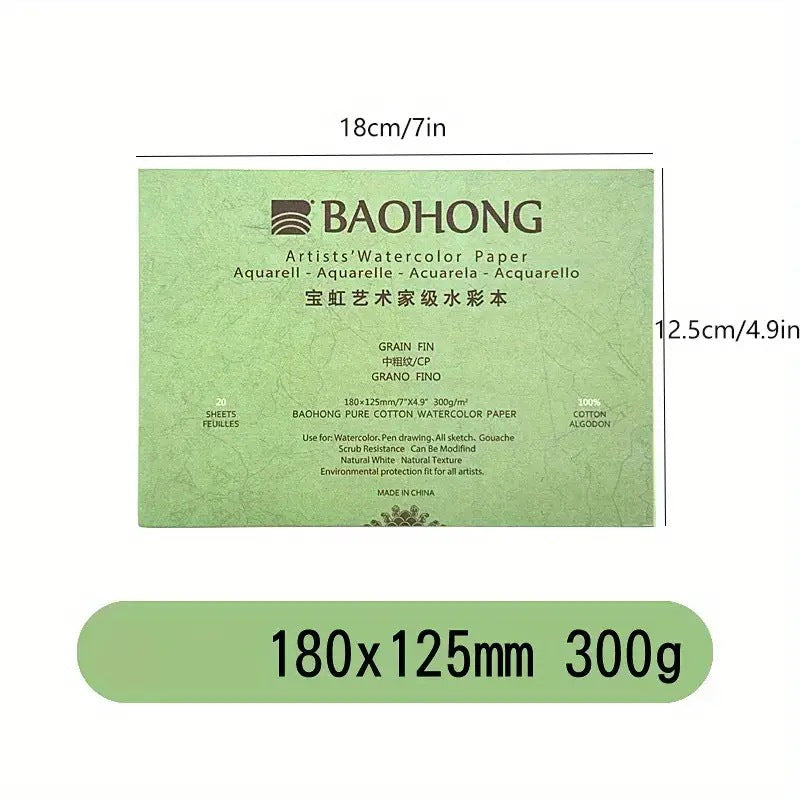 Watercolor Block 100% Cotton 140LB 20 Sheets