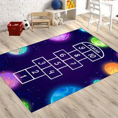 Hop & Count Hopscotch Rugs Soft Carpet Children Floor Game Mat