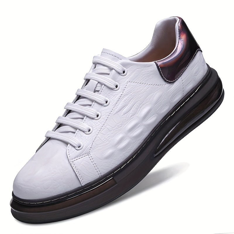 Crocodile Pattern Skate Shoes for Men Wear Resistant Sneakers