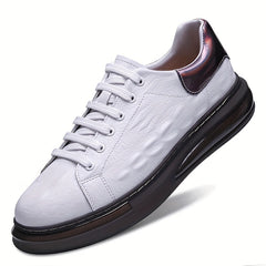 Crocodile Pattern Skate Shoes for Men Wear Resistant Sneakers