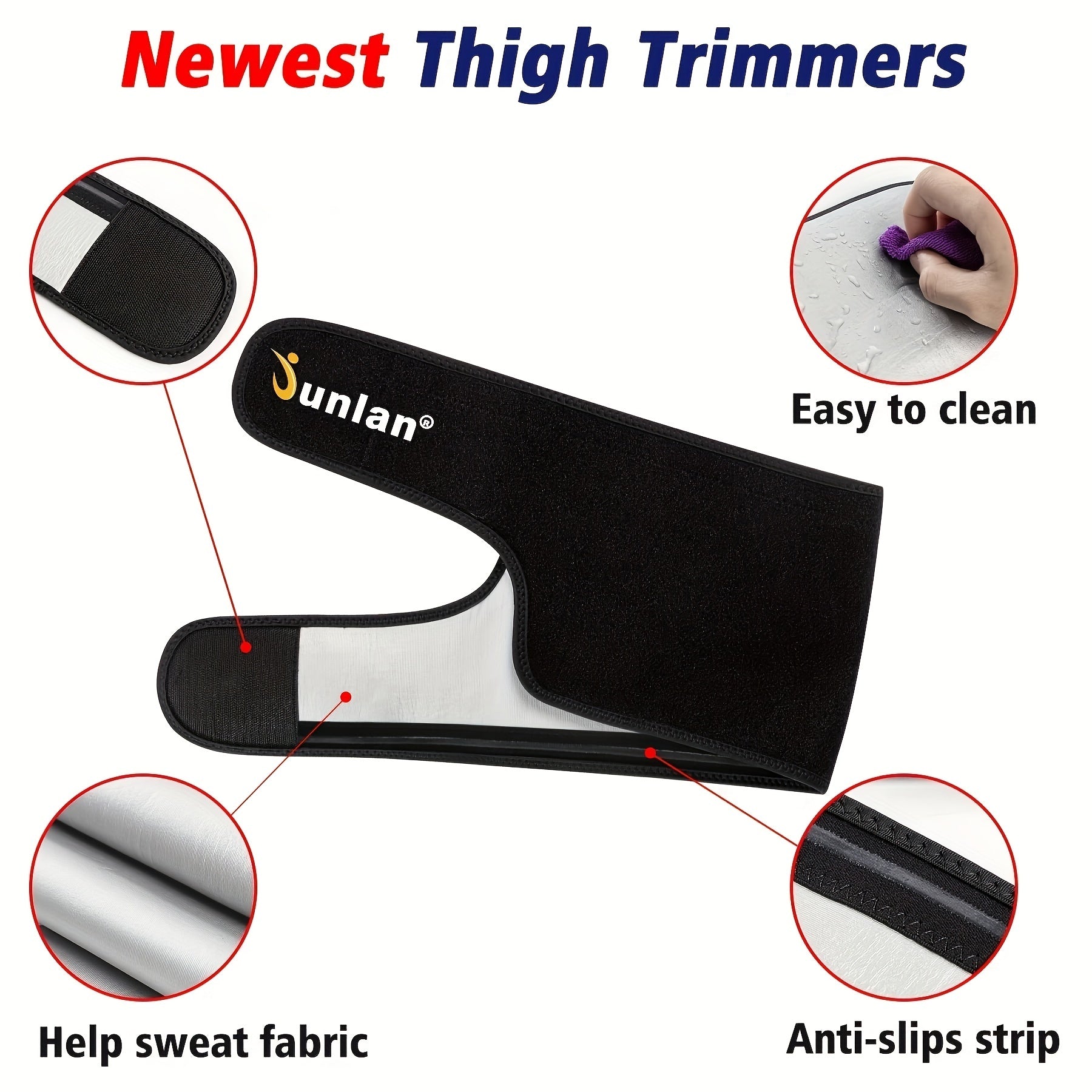 Sauna Thigh Trimmers Women Sweat Thigh Bands Shaper Slimmer Wraps