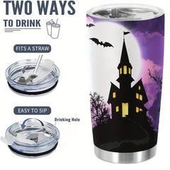 20oz Halloween Stainless Steel Tumbler - Double Wall Vacuum Insulated Travel Mug