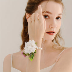 Rose Wrist Corsage Wedding Bride Bridesmaids Corsages