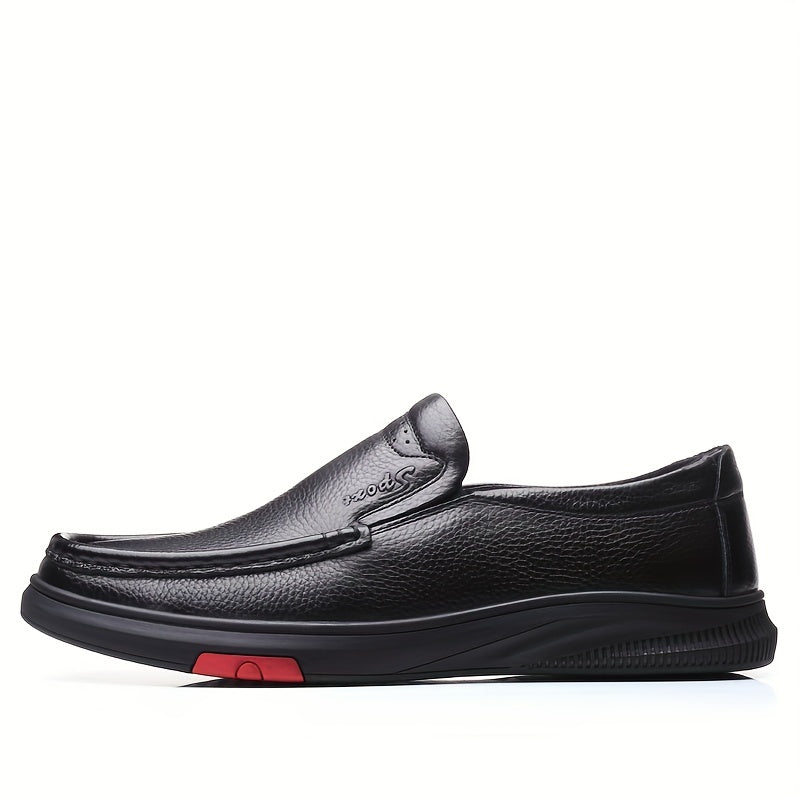 Men's Leather Loafer Lightweight Slip On Flat Shoes