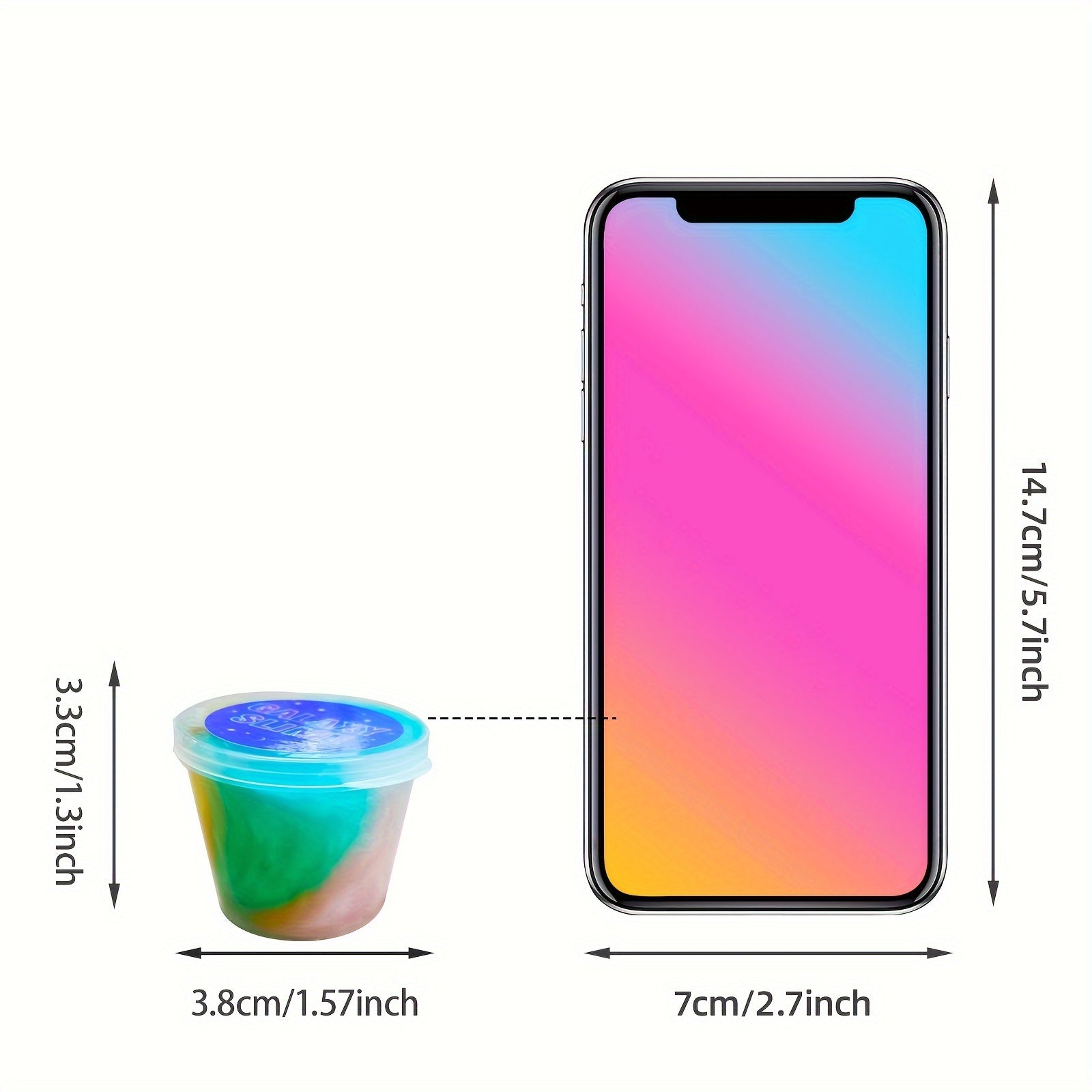 Tricolor Galaxy Slime Pack Non Sticky Putty Toy Slime For Boys Girls