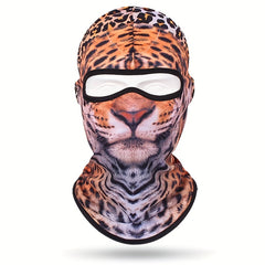 3D Animal Pattern Cap Mask Balaclava Sun Protection Quick Drying Headgear