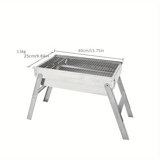 Portable Charcoal Grill for Camping Hiking Picnics - Folding BBQ Grill