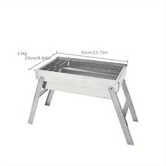 Portable Charcoal Grill for Camping Hiking Picnics - Folding BBQ Grill