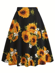 Floral Print Skirt for Spring & Summer Women's Clothing