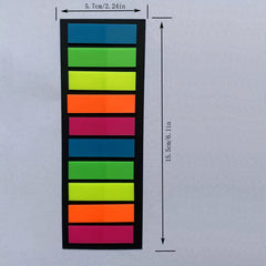 Fluorescent Sticky Memo Pads - Brighten Up Your Notes!