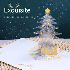3D Christmas Greeting Envelope - Holiday Blessing Card