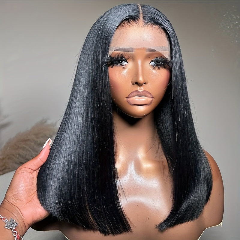 180 Density Straight Bob HD 13x4 Lace Frontal Human Hair Wigs