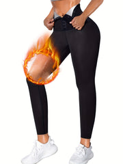 Women's Sauna Leggings High Waist Compression Capris