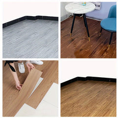 6pcs Wood PVC Floor Tile Peel And Stick Self Adhesive Waterproof