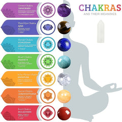 Chakra Stones Set for Balancing & Meditation