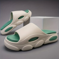 Men's Non Slip Platform Slides Soft Sole Cloud Slides for Indoor Outdoor Beach
