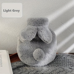 300ml Plush Rabbit Hot Water Bag With Lid & Washable Cover